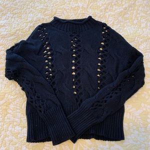 Express Black “Holy” Sweater